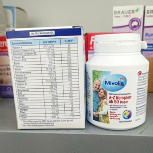 Vitamin tổng hợp A-Z Komplett ab 50 Depot của Mivolis cho người trên 50 tuổi