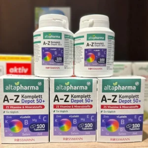 Vitamin tổng hợp A-Z Depot ab 50 Altapharma cho người trên 50 tuổi của Đức Vitamin tổng hợp Altapharma A-Z Depot AB50 cho người trên 50 tuổi, 100 viên
