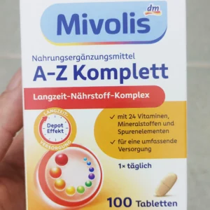 Vitamin tổng hợp Mivolis A-Z Komplett Depot, 100 viên của Đức
