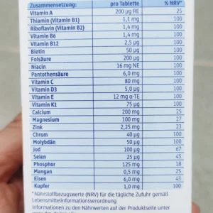 Vitamin tổng hợp Mivolis A-Z Komplett Depot 100 viên từ Đức