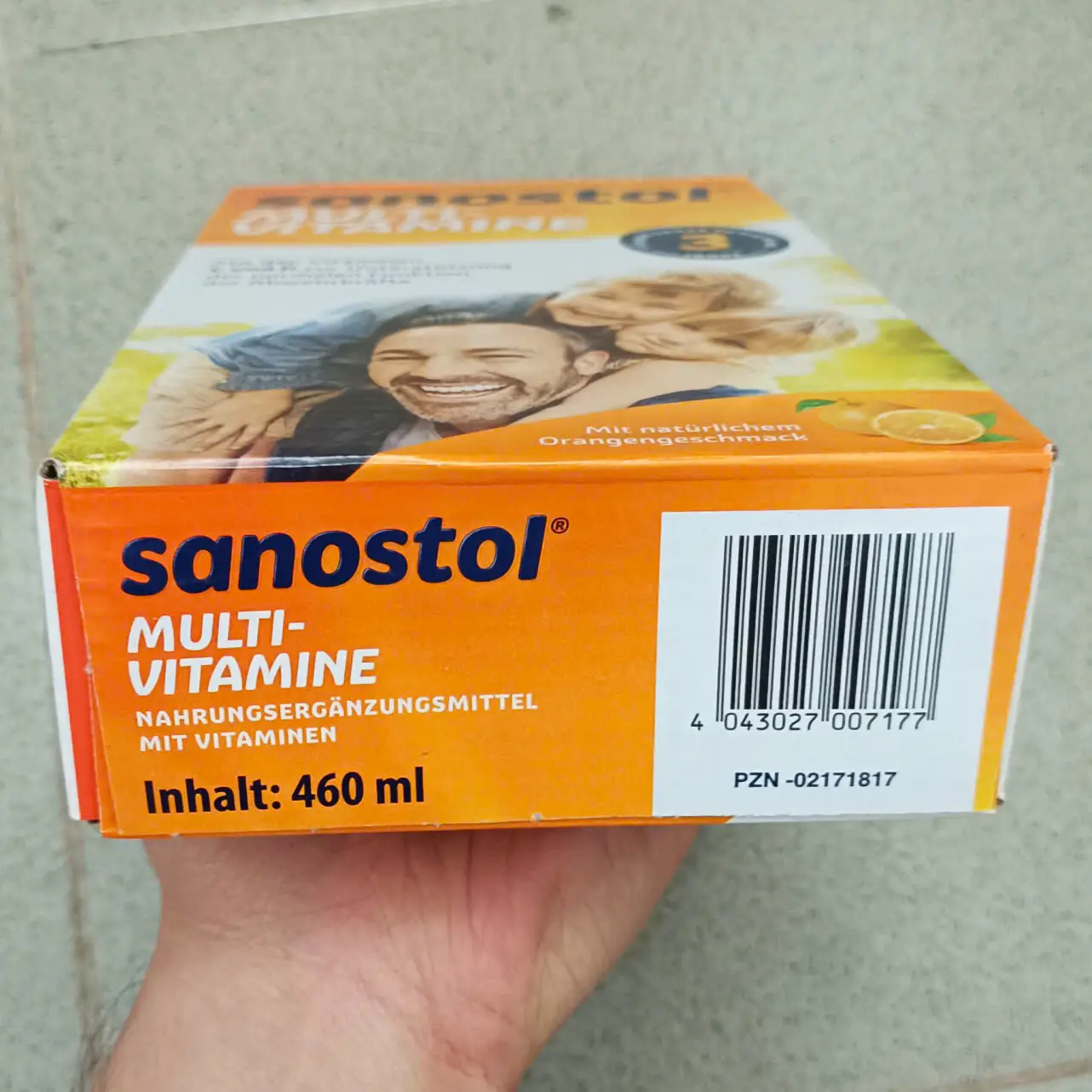 Siro Multi Vitamin Sanostol số 3 cho bé 3-6 tuổi 460ml của Đức Vitamin tổng hợp Sanostol số 3 dạng Siro 460ml