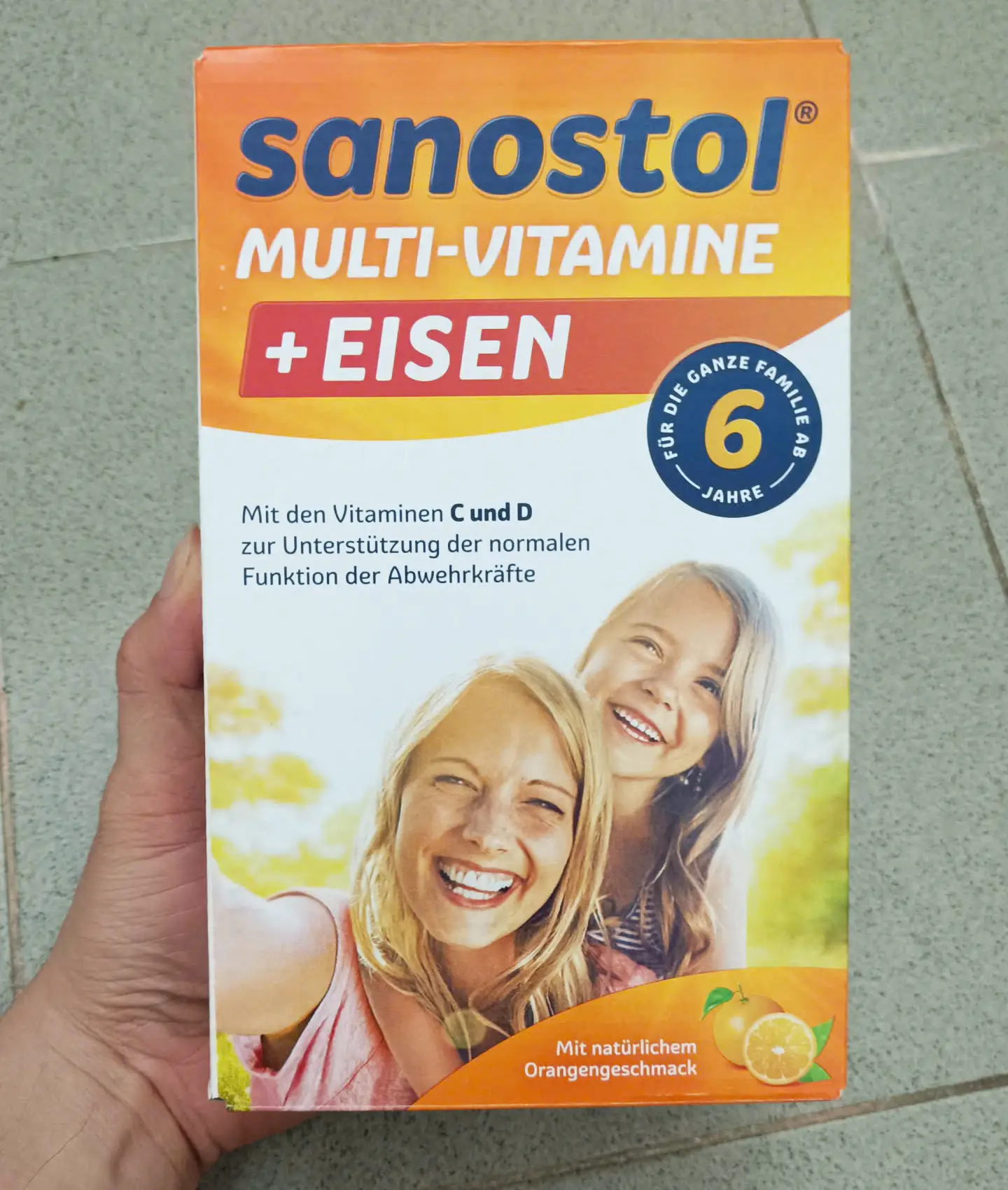 Siro vitamin tổng hợp Sanostol số 6 + sắt cho trẻ từ 6 tuổi 460ml của Đức Vitamin tổng hợp Sanostol số 6 + sắt cho trẻ từ 6 tuổi, 460ml cửa Đức