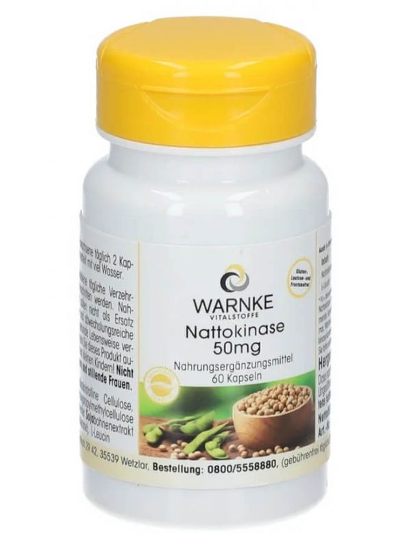 WARNKE Nattokinase 50 mg Phong Ngua Tai Bien