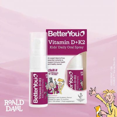 BetterYou Vitamin D+K2 Kids’ Daily Oral Spray 15ml của Anh Quốc