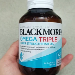 Dầu cá hàm lượng cao Blackmores Omega Triple Fish Oil 60 viên của Úc Dầu Cá Blackmores Omega Triple Super Strength Fish Oil 60 viên