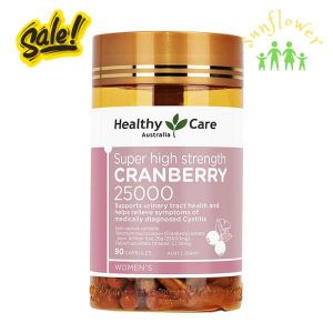 Healthy Care Cranberry 25000 hộp 90 viên của Úc hỗ trợ đường tiết niệu