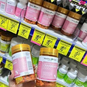 Healthy Care Cranberry 25000 hộp 90 viên của Úc hỗ trợ đường tiết niệu