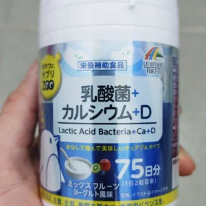 Kẹo Canxi và D Unimat Riken 150 viên của Nhật Bản Kẹo bổ sung Canxi và Vitamin D Unimat Riken 150 viên