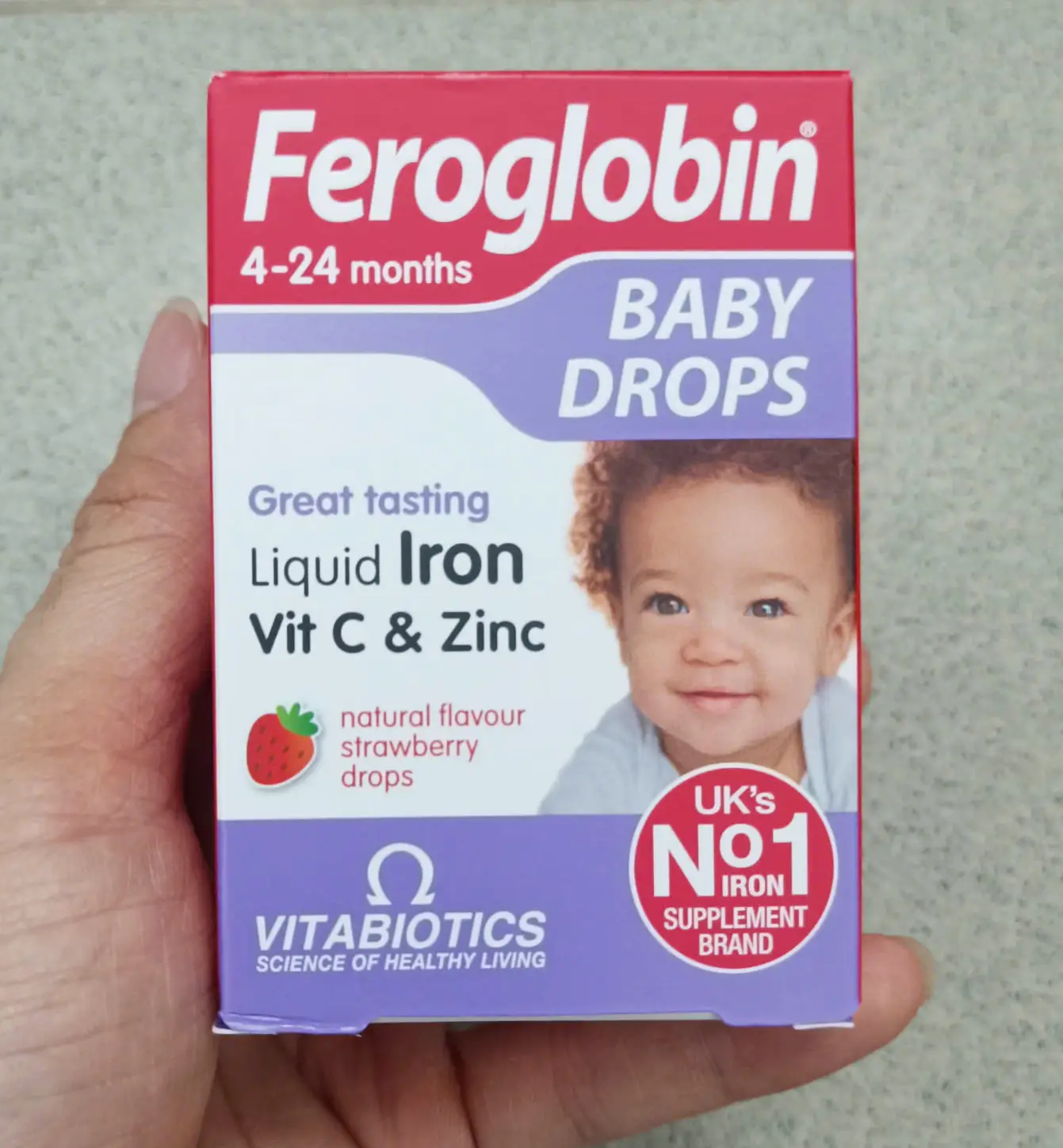 Sắt giọt Feroglobin Baby Drops 30ml của Anh Quốc Siro nhỏ Feroglobin Baby Drops hỗ trợ hấp thu hiệu quả sắt cho trẻ