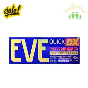 Thuốc Giảm Đau Đầu Hạ Sốt Eve Quick DX 40 Viên Của Nhật Bản