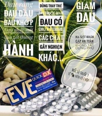 Thuốc Giảm Đau Đầu Hạ Sốt Eve Quick DX 40 Viên Của Nhật Bản