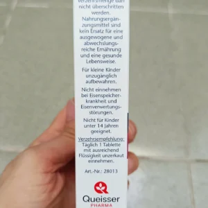 Viên Uống Bổ Sung Sắt Doppelherz Eisen + Vitamin C Hỗ Trợ Tạo Máu 30 viên