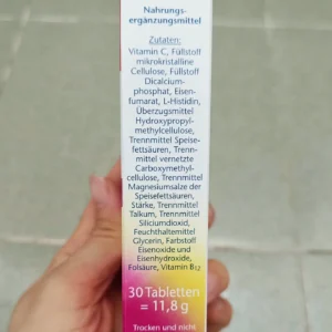 Viên Uống Bổ Sung Sắt Doppelherz Eisen + Vitamin C Hỗ Trợ Tạo Máu
