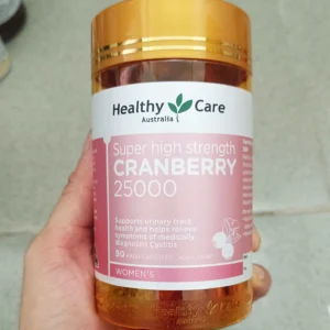 Viên uống Healthy Care Cranberry 25000mg nam việt quất