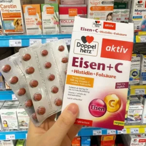 Viên uống sắt & Vitamin C Doppelherz Eisen C hộp 30 viên