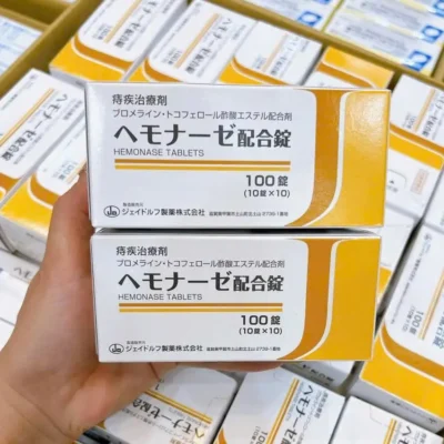 Thuốc đặc trị bệnh trĩ Hemonase 100 viên của Nhật Bản Viên uống trĩ Hemonase 100 viên của Nhật Bản