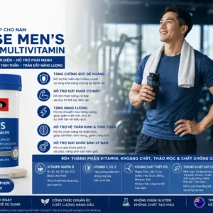 Vitamin tổng hợp cho nam Swisse Men's Multivitamin 100 viên của Úc Vitamin tổng hợp Swisse Men's Ultivite Multivitamin cho nam 60 viên