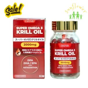 Dầu Nhuyễn Thể Super Omega 3 Krill Oil 2000mg Eikenbi 60 viên Nhật Bản