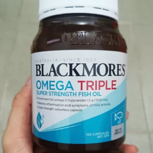Dầu cá hàm lượng cao Blackmores Omega Triple Super Strength Fish Oil 150 viên