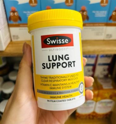 Giải độc phổi Swisse Lung Support 90 viên của Úc