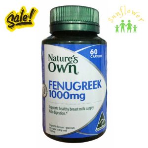 Lợi sữa cỏ cà ri Nature's Own Fenugreek 1000mg 60 viên của Úc