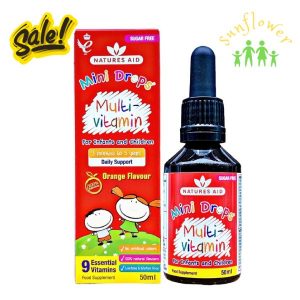 Multi Vitamin Tổng hợp Natures Aid 50ml dạng giọt của Anh