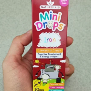 Sắt Natures Aid Iron Anh dạng giọt cho bé từ 3 tháng tuổi