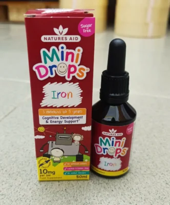 Sắt Natures Aid Iron dạng giọt 50ml của Anh