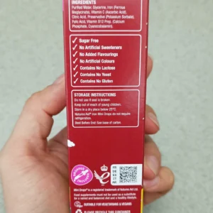 Sắt Natures Aid Iron dạng giọt cho bé từ 3 tháng tuổi của Anh
