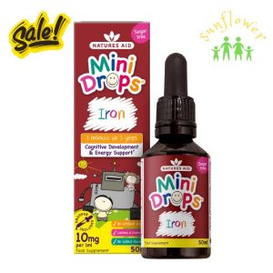 Sắt giọt Mini Drops Iron của Natures Aid 50ml của Anh