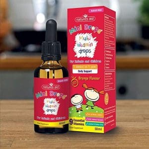 Sắt giọt Mini Drops Iron của Natures Aid 10ml của Anh