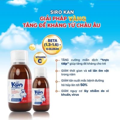 Siro tăng đề kháng KAN Imunoglukan P4H 120ml của Slovakia