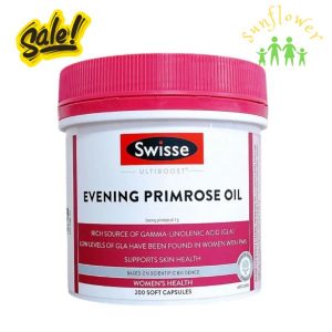 Tinh dầu hoa anh thảo Swisse Evening Primrose Oil 200 viên của Úc