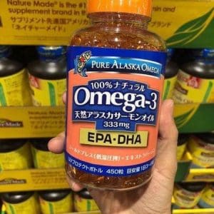 Viên Uống Dầu Cá Hồi Omega 3 Pure Alaska 333mg 450 viên của Nhật Bản
