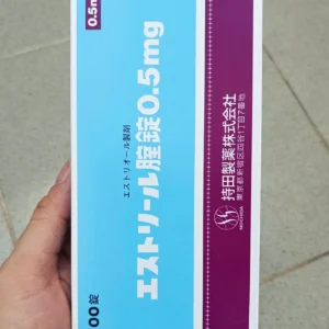 Viên đặt âm đạo Estoril 0.5mg 100 viên của Nhật Bản Viên đặt hỗ trợ phụ khoa Estoril Nhật Bản