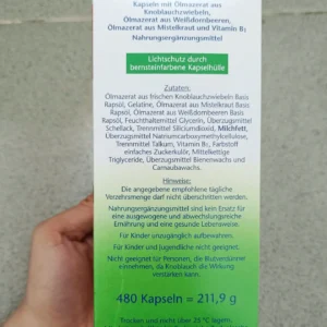 Viên nang tỏi cô đặc Doppelherz Knoblauch - hàng Đức nội địa