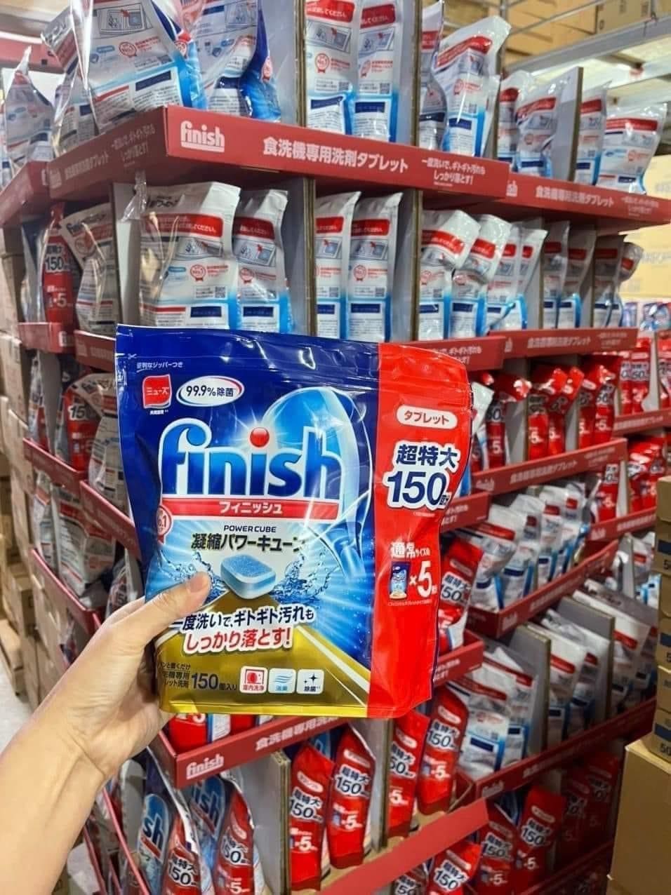 Viên rửa bát Finish túi 150 viên của Nhật Bản Viên rửa bát Finish túi 150 viên của Nhật Bản