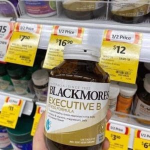 Viên uống giảm căng thẳng Blackmores Executive B Stress Formular 125 viên của Úc Viên uống Blackmores Executive B Stress Formular 125 viên của Úc