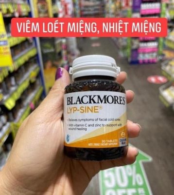 Viên uống Trị nhiệt miệng Blackmores Lyp-Sine 30 viên của Úc