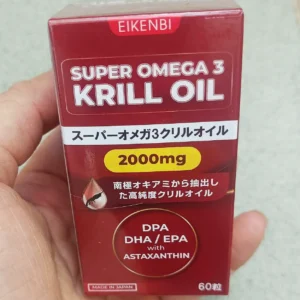 Viên uống dầu nhuyễn thể Super Omega 3 Krill Oil 2000mg Eikenbi 60 viên của Nhật Bản