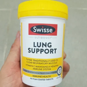 Viên uống giải độc phổi Swisse Lung Support 90 viên của Úc Viên uống thải độc phổi Swisse Ultiboost Lung Support 90 viên của Úc