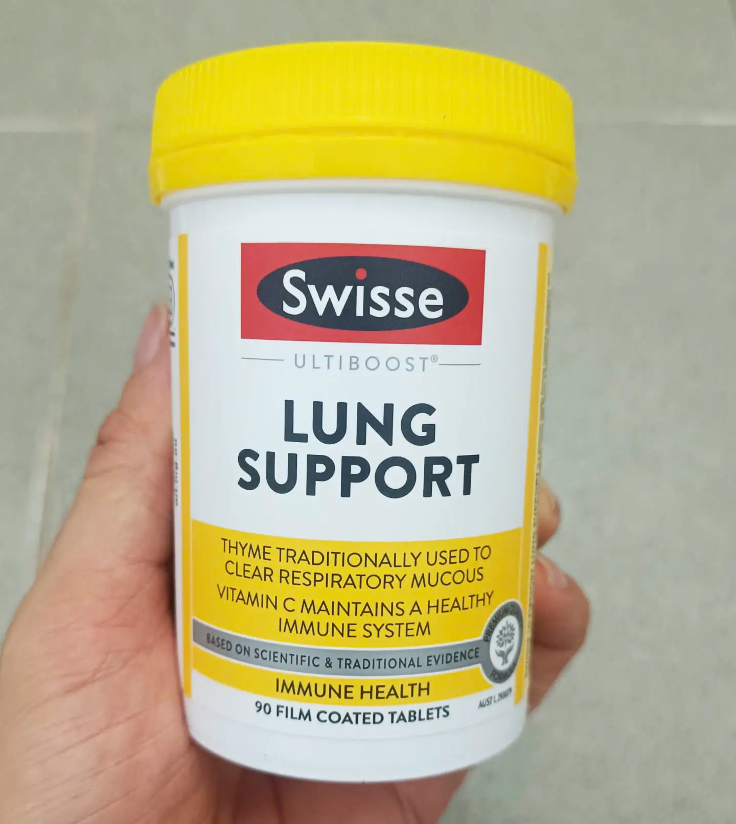 Viên uống giải độc phổi Swisse Lung Support 90 viên của Úc Viên uống thải độc phổi Swisse Ultiboost Lung Support 90 viên của Úc