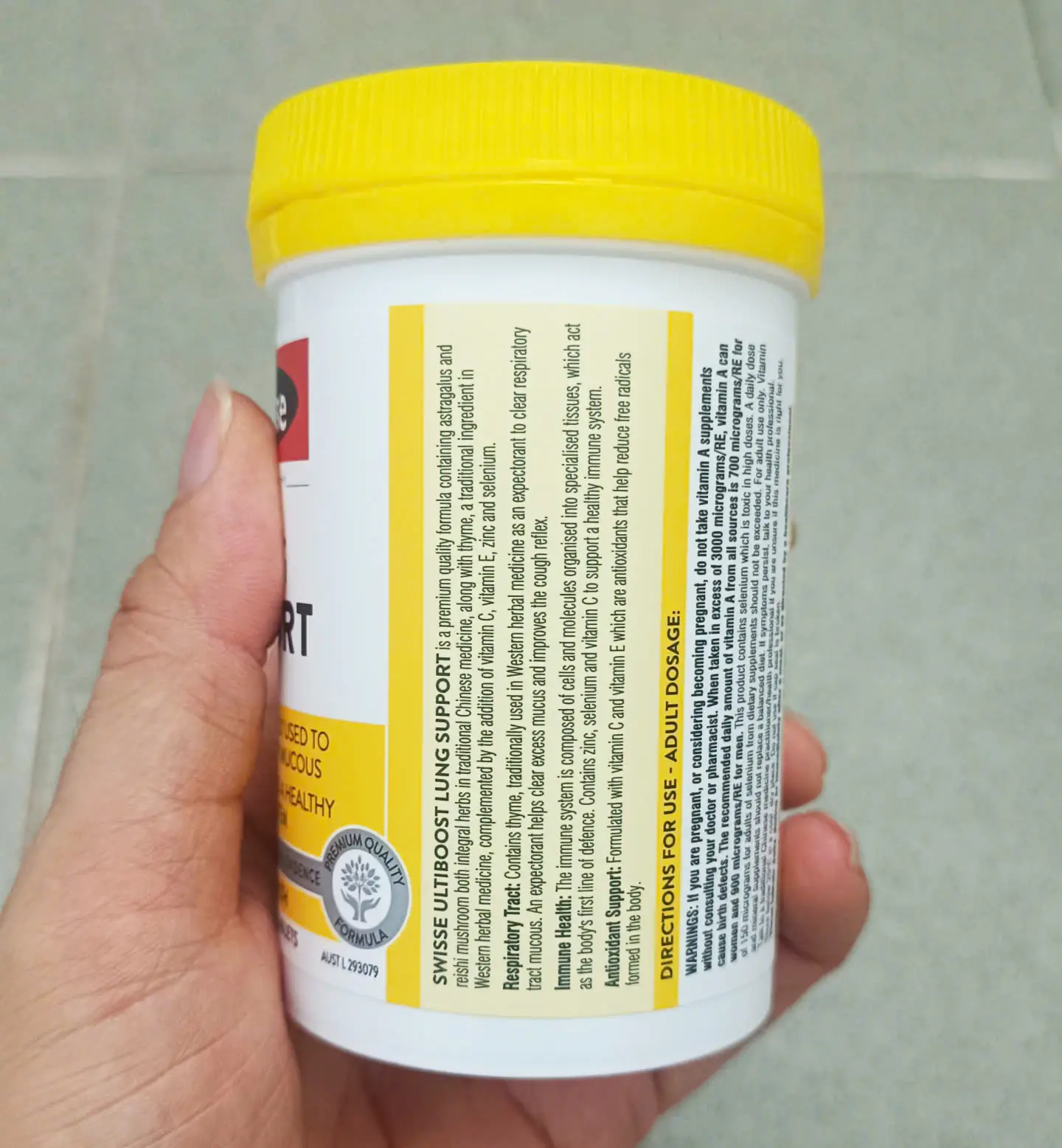 Viên uống giải độc phổi Swisse Lung Support 90 viên của Úc Viên uống thải độc phổi Swisse Ultiboost Lung Support 90 viên