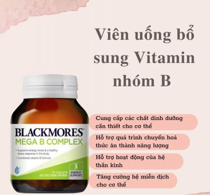 Vitamin B tổng hợp Blackmores Mega B 75 viên của Úc