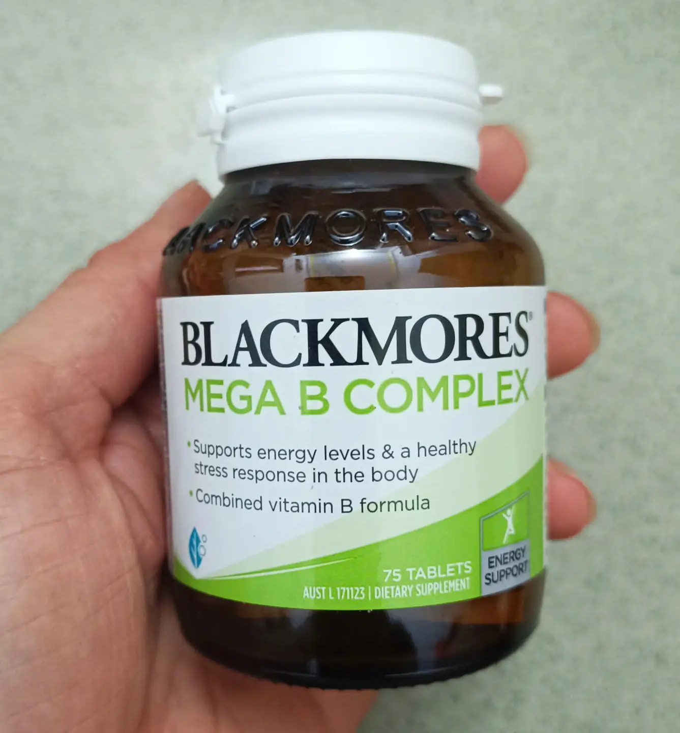 Vitamin B tổng hợp Blackmores Mega B 75 viên của Úc Vitamin B tổng hợp Blackmores Mega B Complex 75 viên