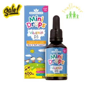 Vitamin D3 Drops Natures Aid 50ml của Anh Quốc