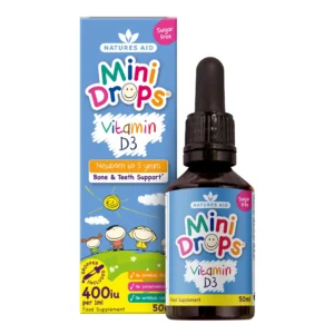Vitamin D3 Natures Aid Mini Drops 400IU của Anh