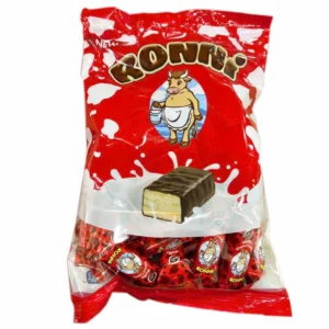 Bánh Xốp Bò Đỏ Hiệu Waffle Glazed Candy Ronni của Nga