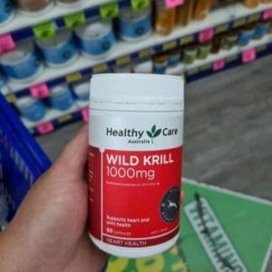 Dầu nhuyễn thể Healthy Care Wild Krill Oil 1000mg 60 viên của Úc