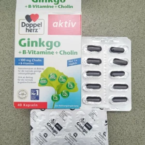 Doppelherz Ginkgo + B-Vitamine + Cholin 40 viên - Viên uống bổ não